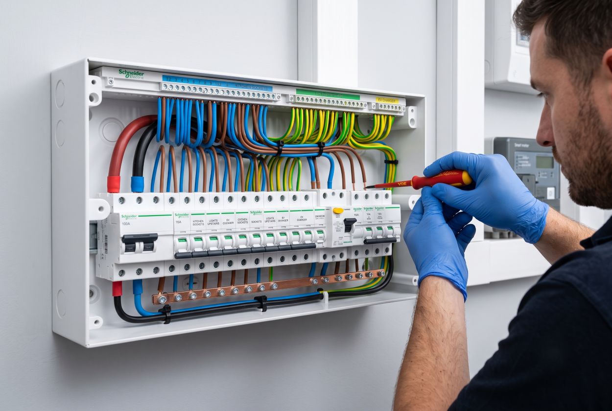 Elektroinstallation im Rohbau