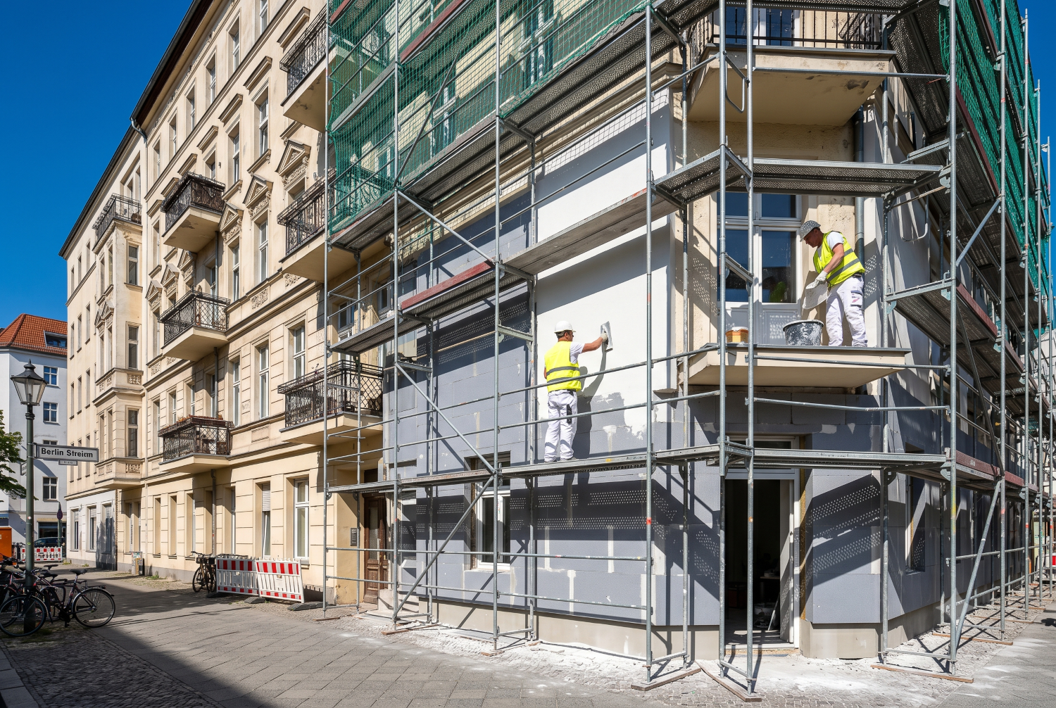 Fassadensanierung mit Wärmedämmung in Berlin